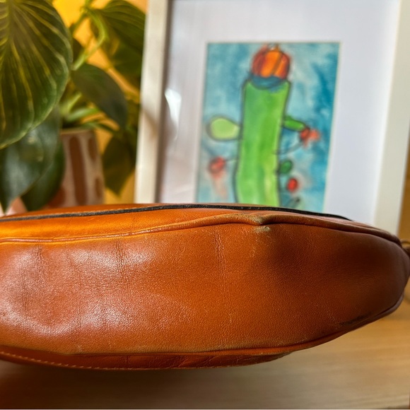 Anne Klein Vintage Leather Crescent Clutch - Picture 5 of 6